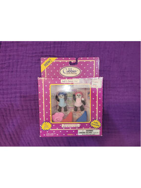 Vintage Cubbies Panda Bear Family Baby Brother Sister Poseable Bears Series NEW